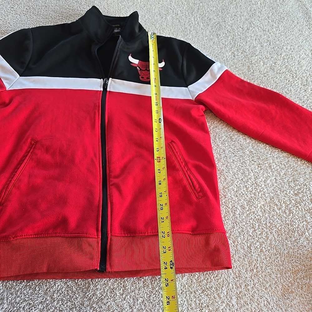 NBA Full-zip Chicago Bulls Track Jacket‎ Retro Chicago Bulls Spellout Size S - Picture 11 of 16